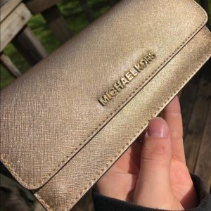 (Sold on Mercari) Michael Kors Gold Wallet